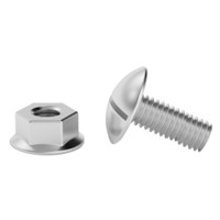 Stainless Steel M6x16 Bolts & Nuts (per 50)